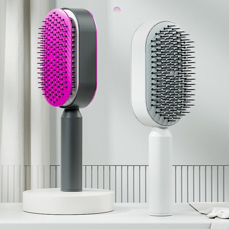 Self Cleaning Anti-Static Hair Brush - EverYouth Essentials