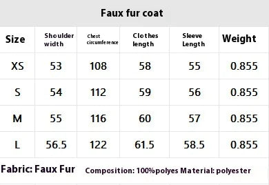 Women's Faux Fox Fur Coat: Luxe Furry Jacket for Autumn and Winter - EverYouth Essentials