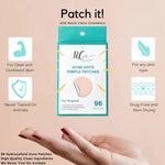 Hydrocolloid Acne Pimple Patches 96 Count Variety Size - EverYouth Essentials