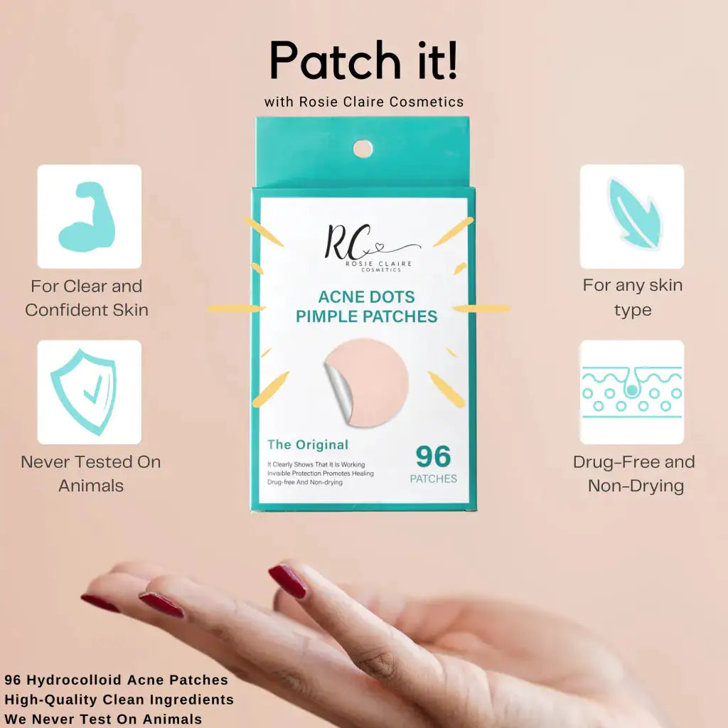 Hydrocolloid Acne Pimple Patches 96 Count Variety Size - EverYouth Essentials