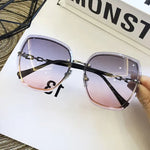 Fashion Rimless Square Women's Sunglasses - EverYouth Essentials