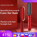 Straighteners Curling Hair Iron Hair Brush - EverYouth Essentials