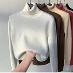 Women Turtleneck Autumn Winter Sweater - EverYouth Essentials