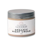 Glimmer Goddess Organic Skin Renewal Night Face Cream - Hydrates & Lifts - EverYouth Essentials