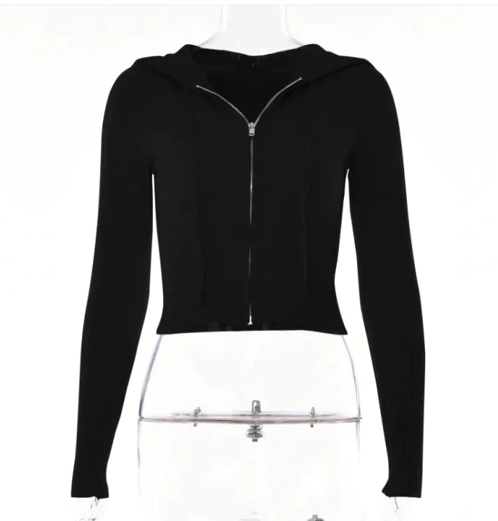 Women's High-Waist Long Sleeve Two-Piece Set - EverYouth Essentials