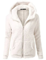 OLGITUM Women's Hooded Fleece Jacket - EverYouth Essentials