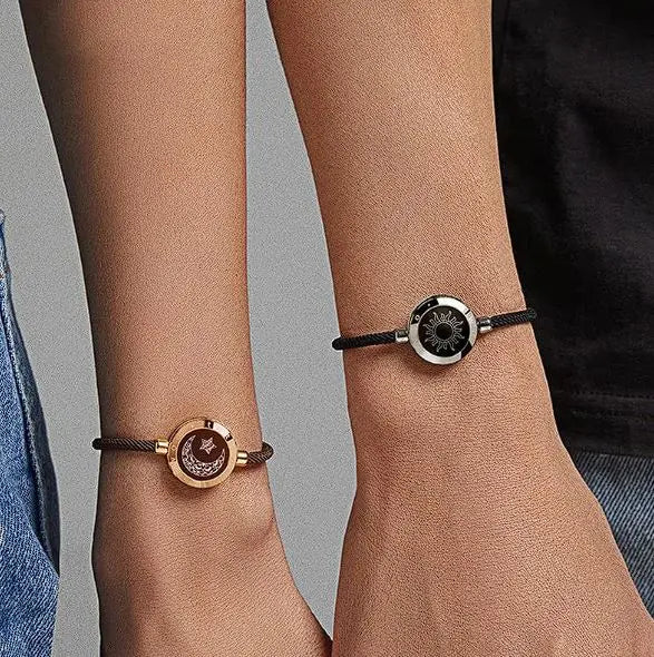 Sun-Moon Smart Sensing Couple Bracelet - EverYouth Essentials