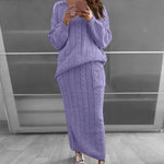 Autumn Winter Women Knitted 2 Pieces Set - EverYouth Essentials