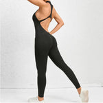 Sleeveless Zippered Yoga Jumpsuit - Tummy Control & Butt Lifting Fitness Sportswear - EverYouth Essentials