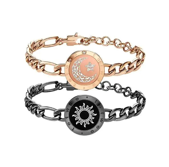 Sun-Moon Smart Sensing Couple Bracelet - EverYouth Essentials