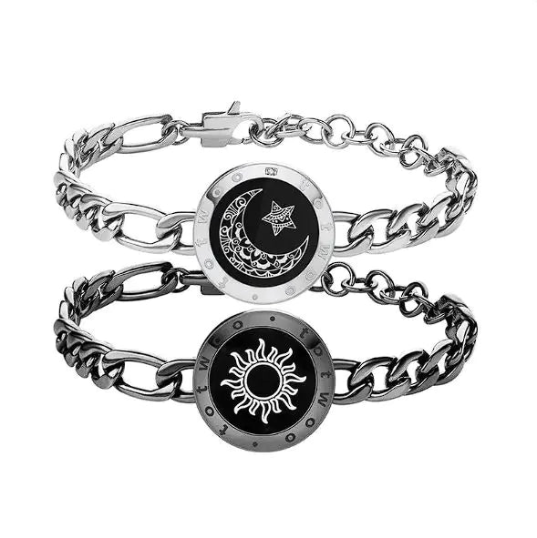 Sun-Moon Smart Sensing Couple Bracelet - EverYouth Essentials