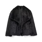 Women's Faux Fox Fur Coat: Luxe Furry Jacket for Autumn and Winter - EverYouth Essentials