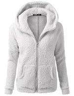 OLGITUM Women's Hooded Fleece Jacket - EverYouth Essentials