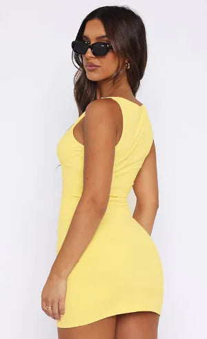 Sexy Sleeveless Wrap Mini Dress - EverYouth Essentials