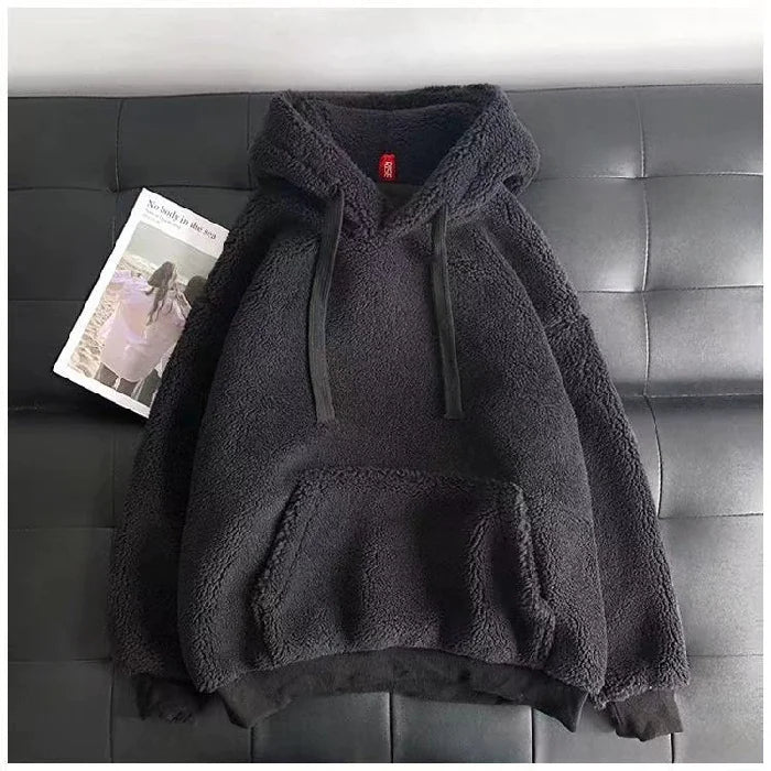 Women's Lambswool Hooded Sweatshirt - EverYouth Essentials