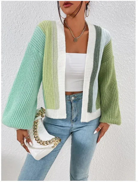 Ladies' Colorful Loose Cardigan