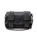 Rivet PU Leather Shoulder Bag - EverYouth Essentials