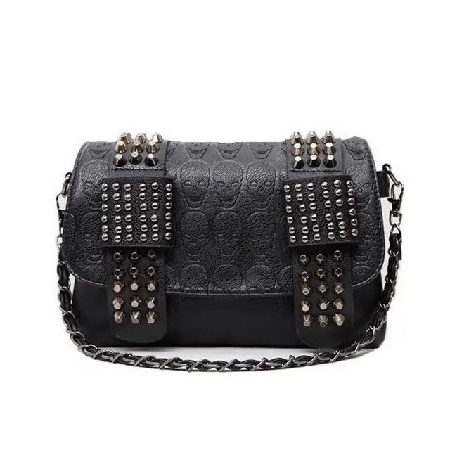 Rivet PU Leather Shoulder Bag - EverYouth Essentials